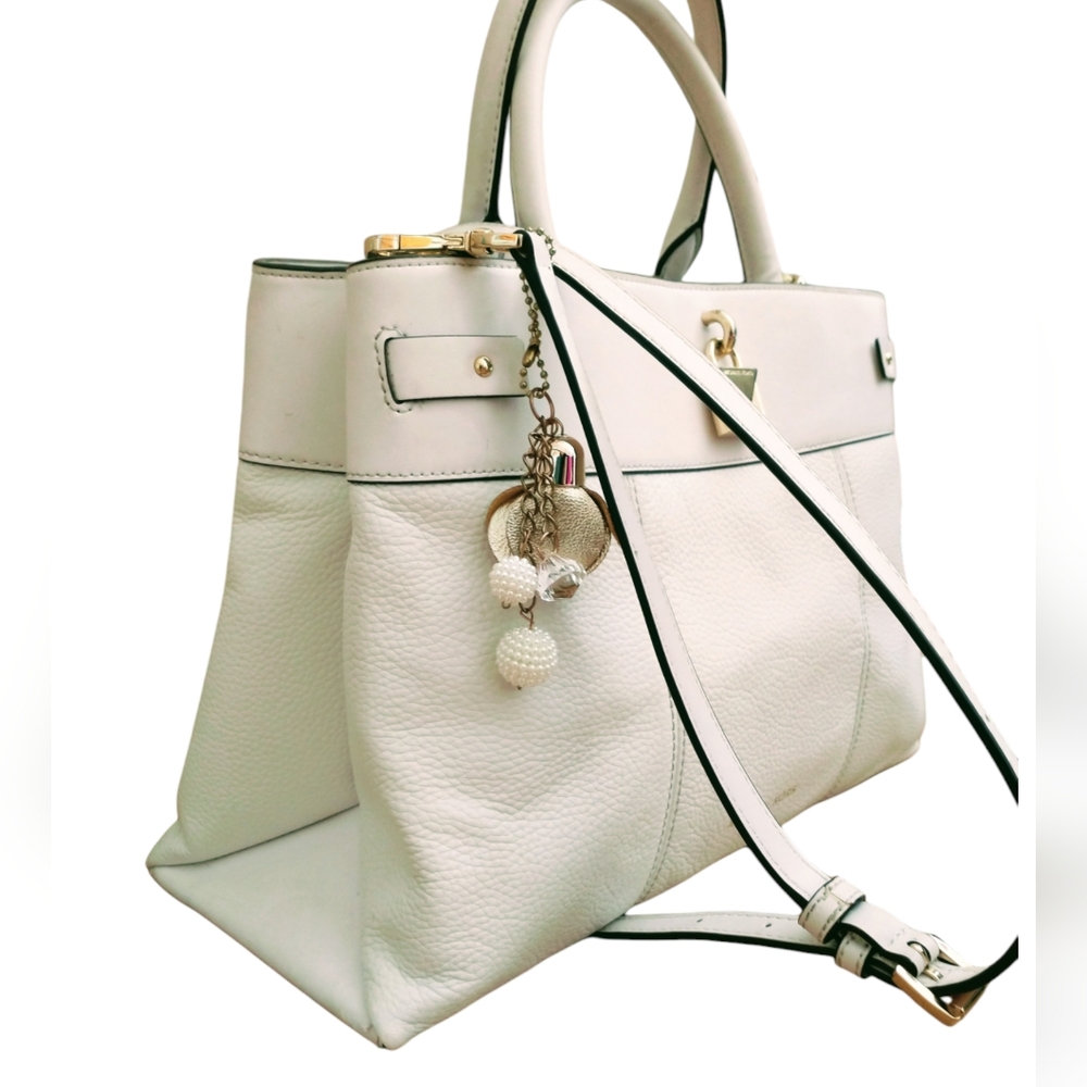 Michael Kors Gramercy (100% Leather) White/Cream Large Crossbody Bag. - Picture 5 of 13